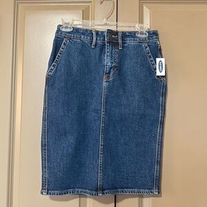 High waisted Denim Skirt